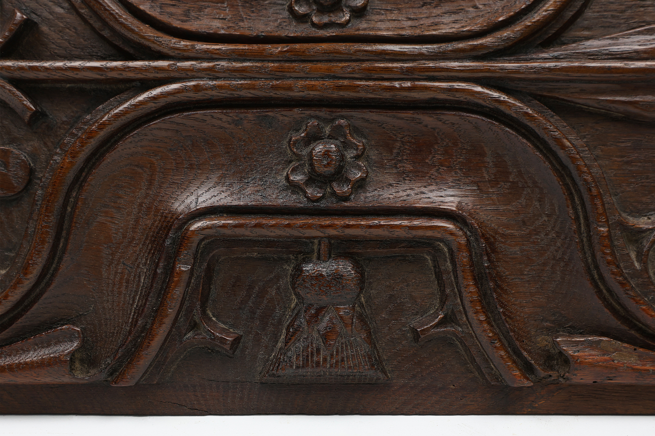 Gothic Sculpted Panel in Oak, Belgium, 1500sthumbnail